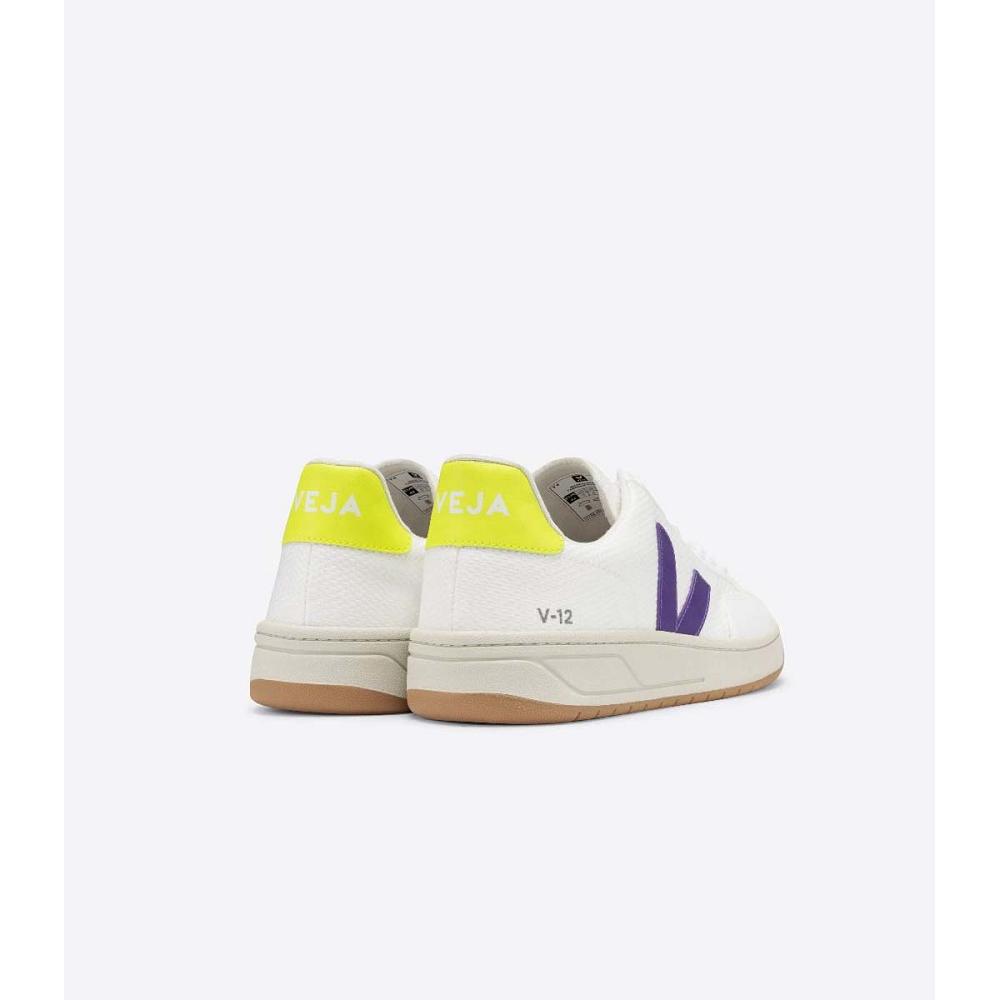 Αθλητικά Παπούτσια γυναικεια Veja V-12 B-MESH White/Purple | GR 668XYU